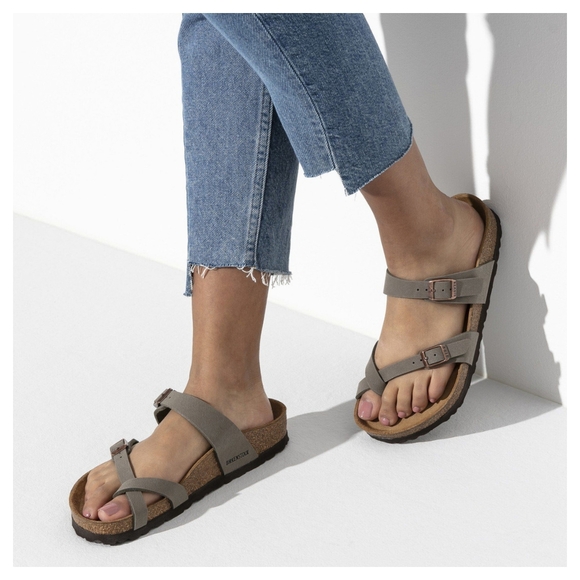 Birkenstock Birki's Mayari Leather Shimmer Sandals - 7 - Picture 2 of 12